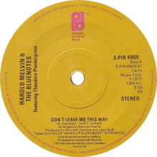 Thelma Houston  -  Don't Leave Me This Way (César Vilo Remix)[DJ Glenn Limbaga Video Edit] (Clean)